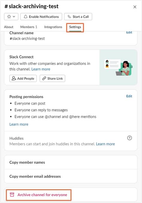 slack archive channel for everyone